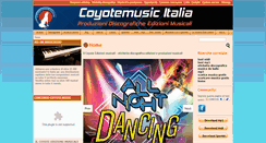 Desktop Screenshot of coyotemusic.it