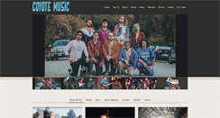 Desktop Screenshot of coyotemusic.com